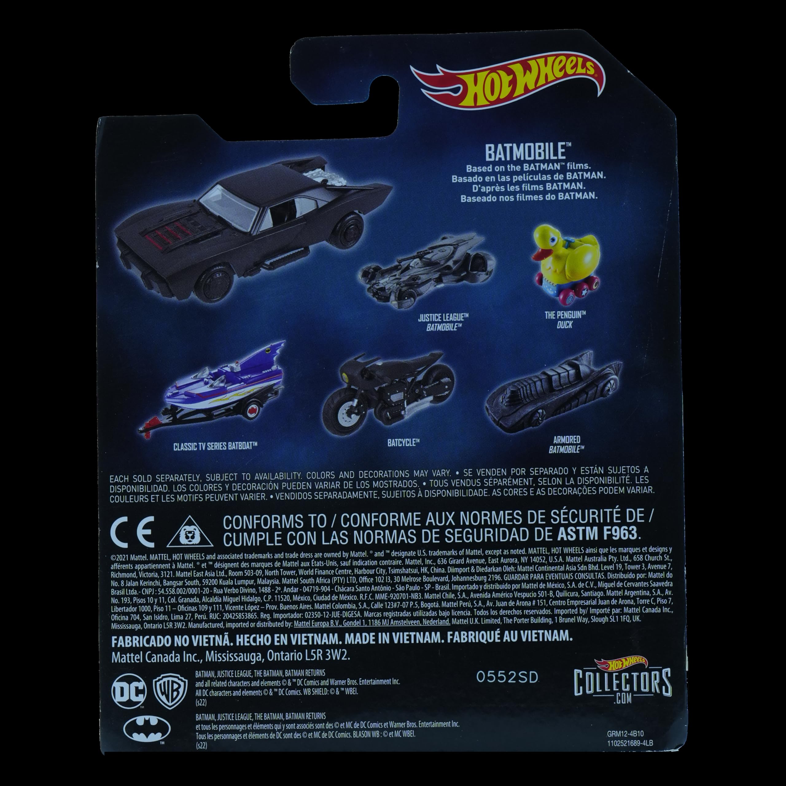 Hot Wheels Batman Collector's Edition Premium car Limited Release